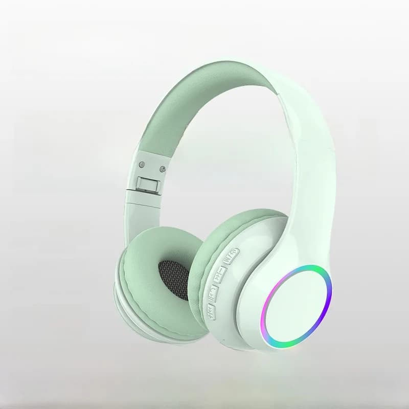 LED világítású vezeték nélküli Bluetooth fejhallgató mikrofonnal