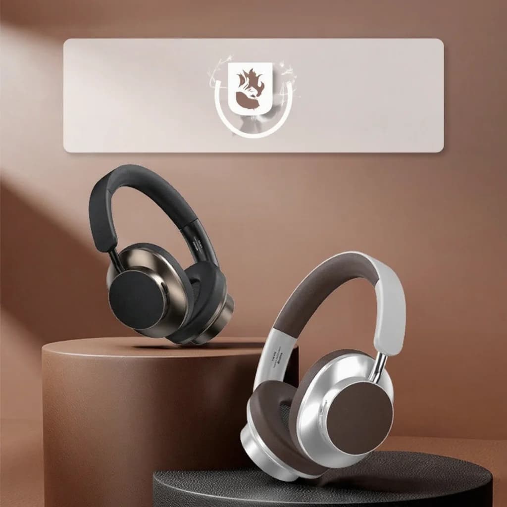 Retro stílusú vezeték nélküli Bluetooth fejhallgató FM rádióval és TF kártyahellyel