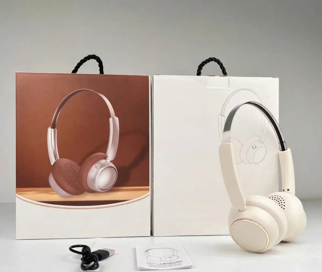 Retro vezeték nélküli fejhallgató FM rádióval és Bluetooth 5.4-gyel