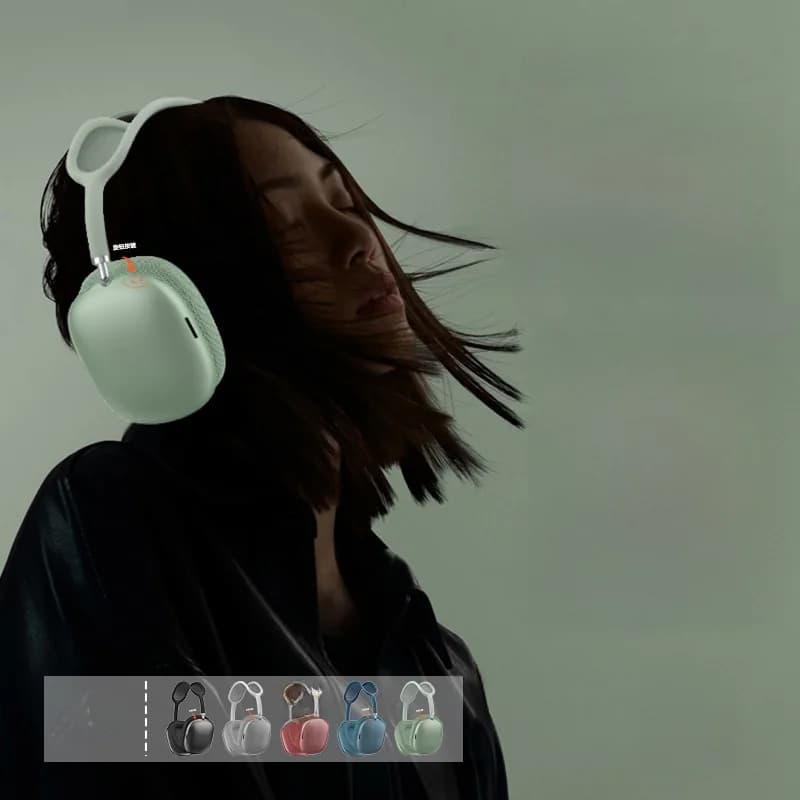 Bluetooth 5.4 fejhallgató forgógombbal és FM rádióval
