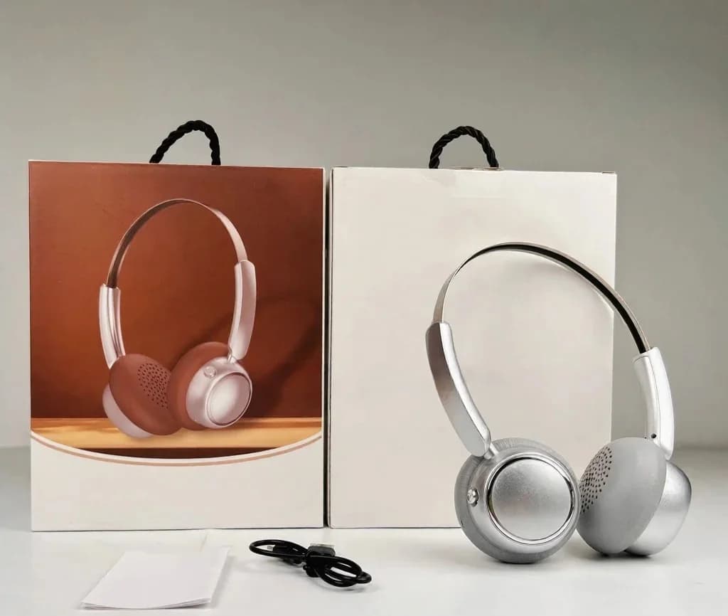 Retro vezeték nélküli fejhallgató FM rádióval és Bluetooth 5.4-gyel