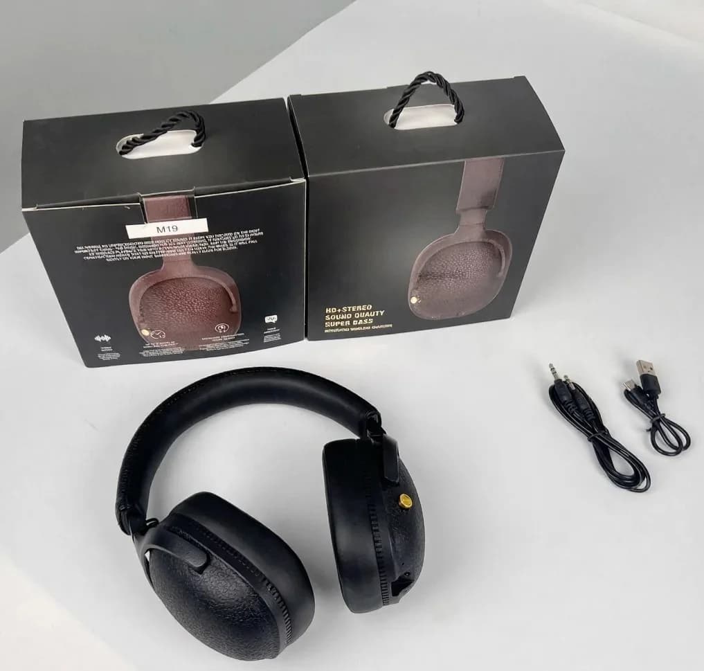 Retro stílusú vezeték nélküli Bluetooth fejhallgató mikrofonnal