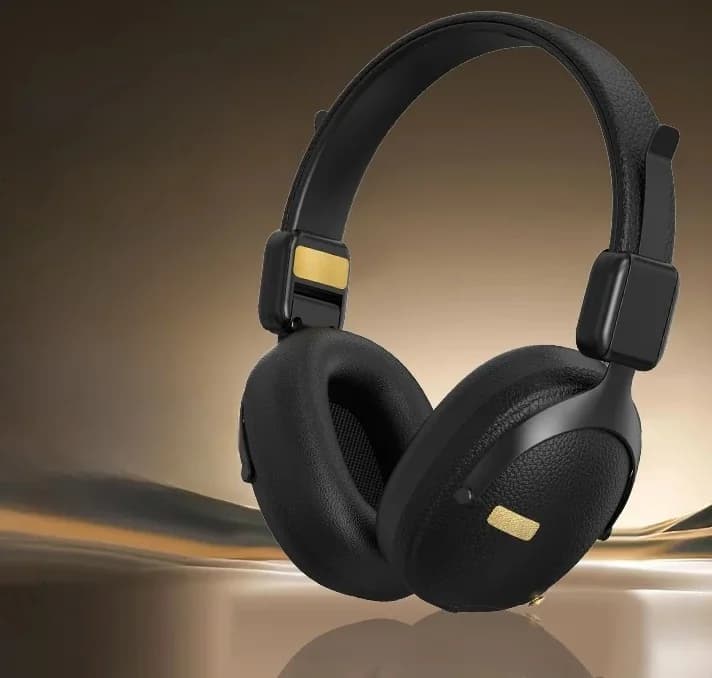 Retro vezeték nélküli fejhallgató Bluetooth 5.4-gyel és hosszú akkumulátor-üzemidővel