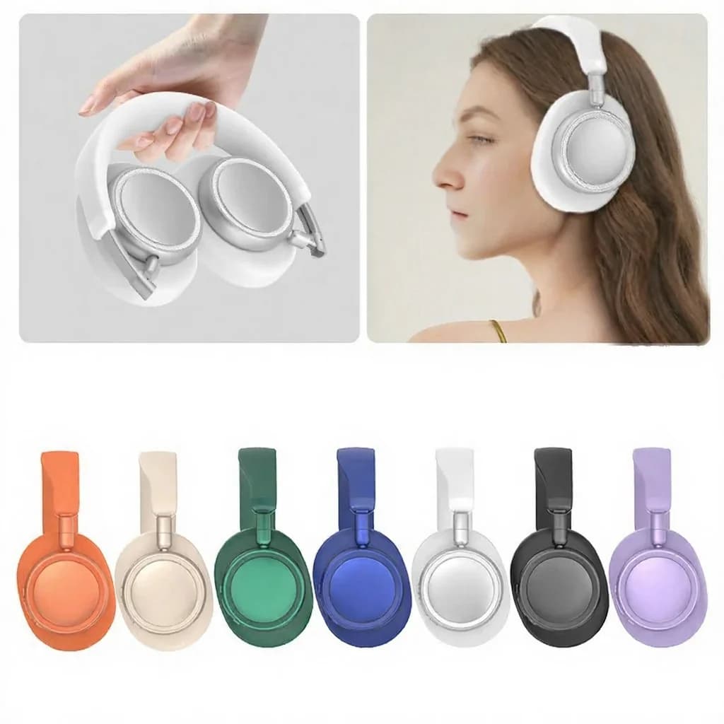 Fül körüli vezeték nélküli Bluetooth fejhallgató mély basszussal és Type-C töltéssel