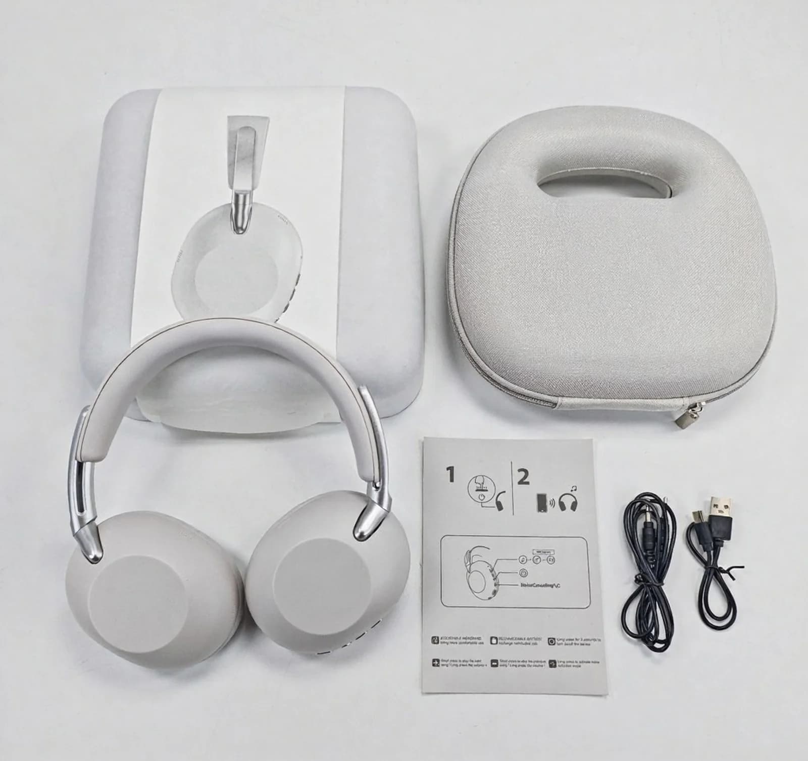 Fülkagylót körülölelő vezeték nélküli Bluetooth fejhallgató aktív zajszűréssel