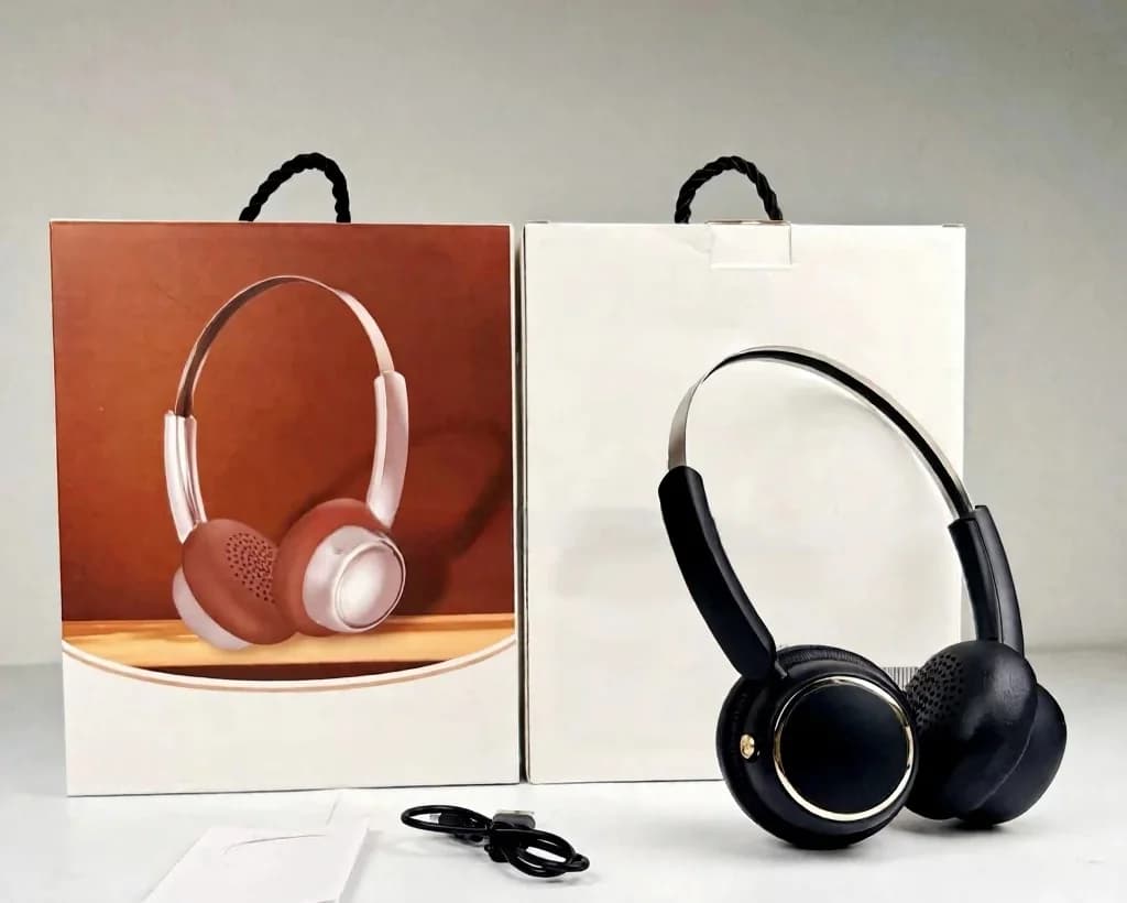 Retro vezeték nélküli fejhallgató FM rádióval és Bluetooth 5.4-gyel