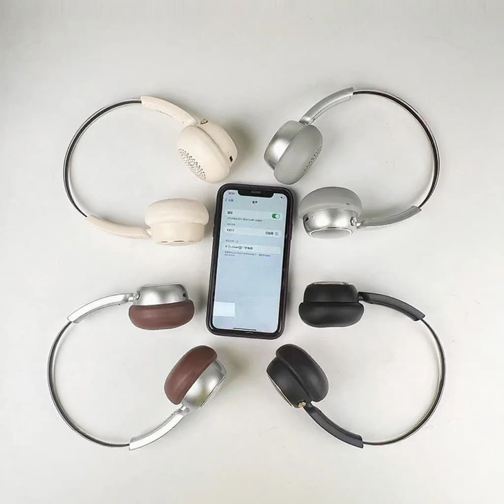 Retro vezeték nélküli fejhallgató FM rádióval és Bluetooth 5.4-gyel