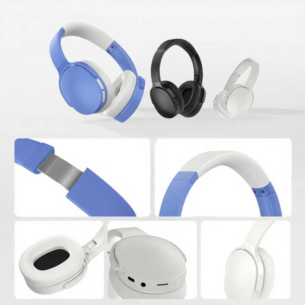 Fejhallgató Bluetooth-tal, FM-mel, TF-kártyával, EQ módokkal és mikrofonnal