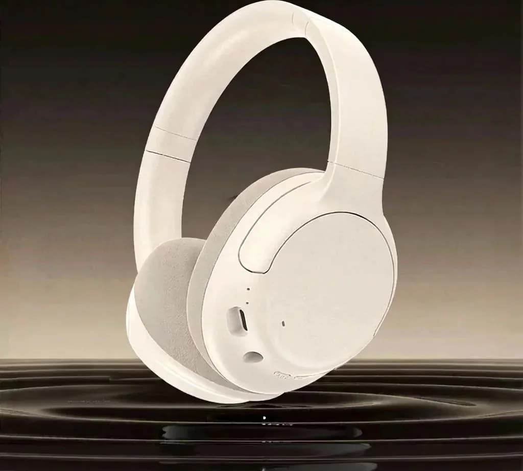 Aktív zajszűrős vezeték nélküli Bluetooth fejhallgató, fülkagylós kialakítás, hosszú akkuidő