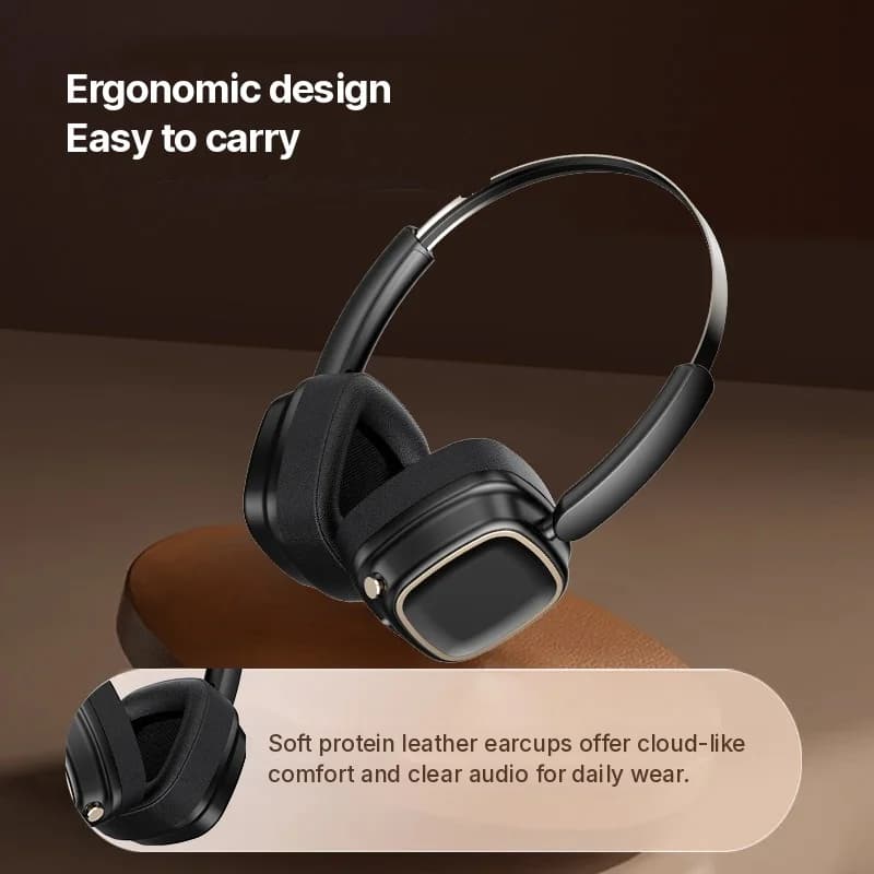 Retro vezeték nélküli fejhallgató Bluetooth 5.4 sztereó basszussal