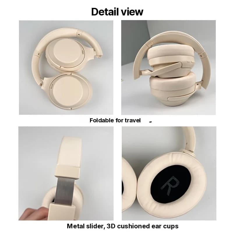 Fülkörülös vezeték nélküli Bluetooth fejhallgató aktív zajszűréssel