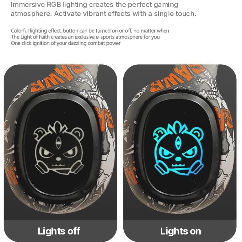 Fülkörüljáró Bluetooth fejhallgató FM rádióval és LED világítással