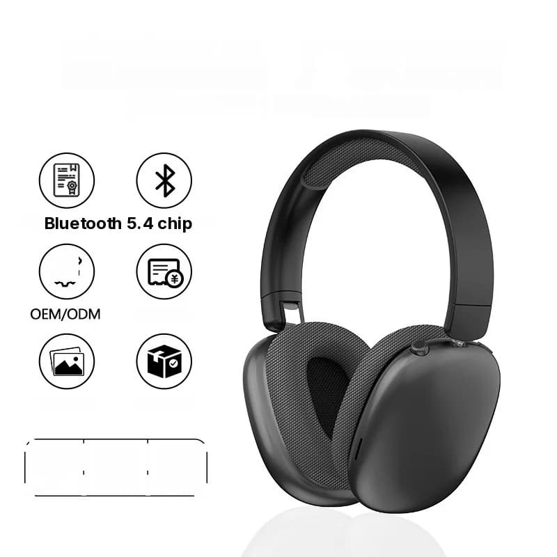 Vezeték nélküli fülkagylós Bluetooth fejhallgató FM rádióval és TF-kártya foglalattal