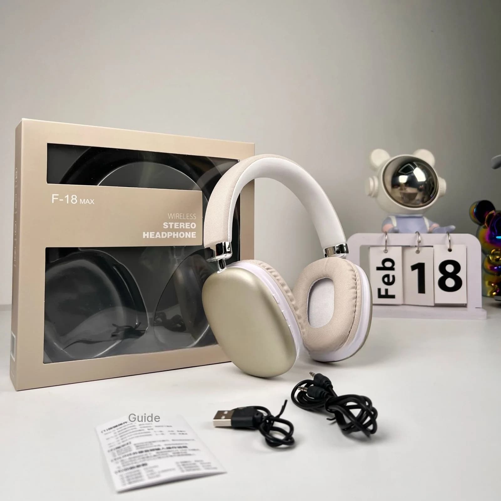 Vezeték nélküli fülön kívüli fejhallgató Bluetooth 5.4-gyel és hosszú akkumulátor-élettartammal