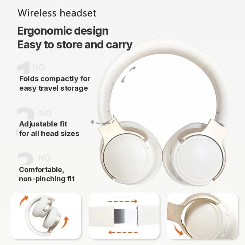 Aktív zajszűrős vezeték nélküli Bluetooth fejhallgató