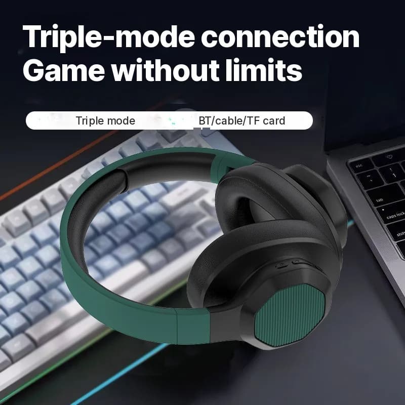 Fejhallgató Bluetooth-tal, FM rádióval és TF kártyahellyel