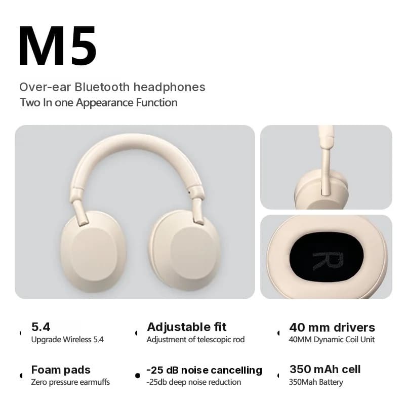 ANC aktív zajszűrős vezeték nélküli Bluetooth fejhallgató