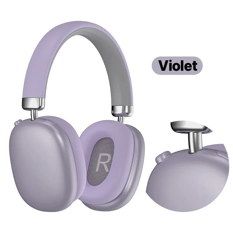 Vezeték nélküli fülön kívüli fejhallgató Bluetooth 5.4-gyel, hosszú üzemidővel, összecsukható