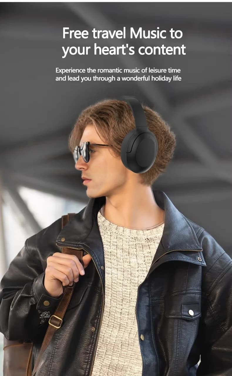 Aktív zajszűrős Bluetooth fejhallgató vezeték nélkül 5.4