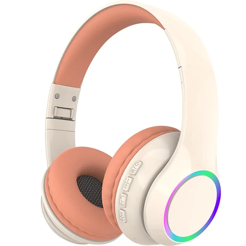 LED világítású vezeték nélküli Bluetooth fejhallgató mikrofonnal
