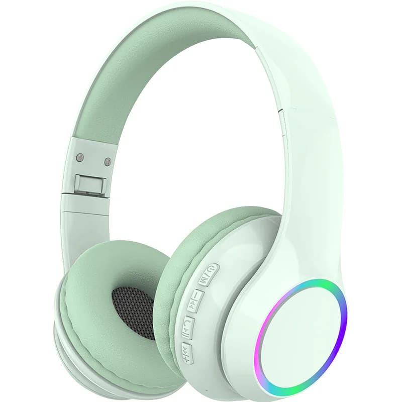LED világítású vezeték nélküli Bluetooth fejhallgató mikrofonnal