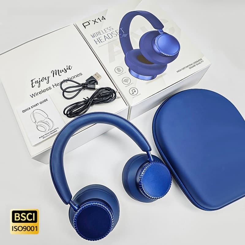 Aktív zajszűrős vezeték nélküli Bluetooth fejhallgató mikrofonnal